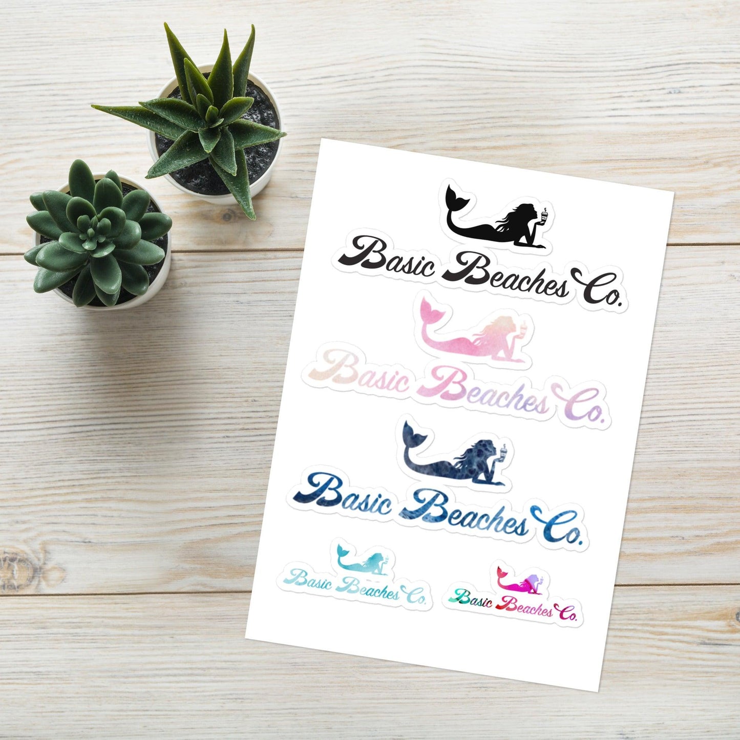 Basic Beaches Collective Basic Beaches sticker sheet Basic Beaches sticker sheet