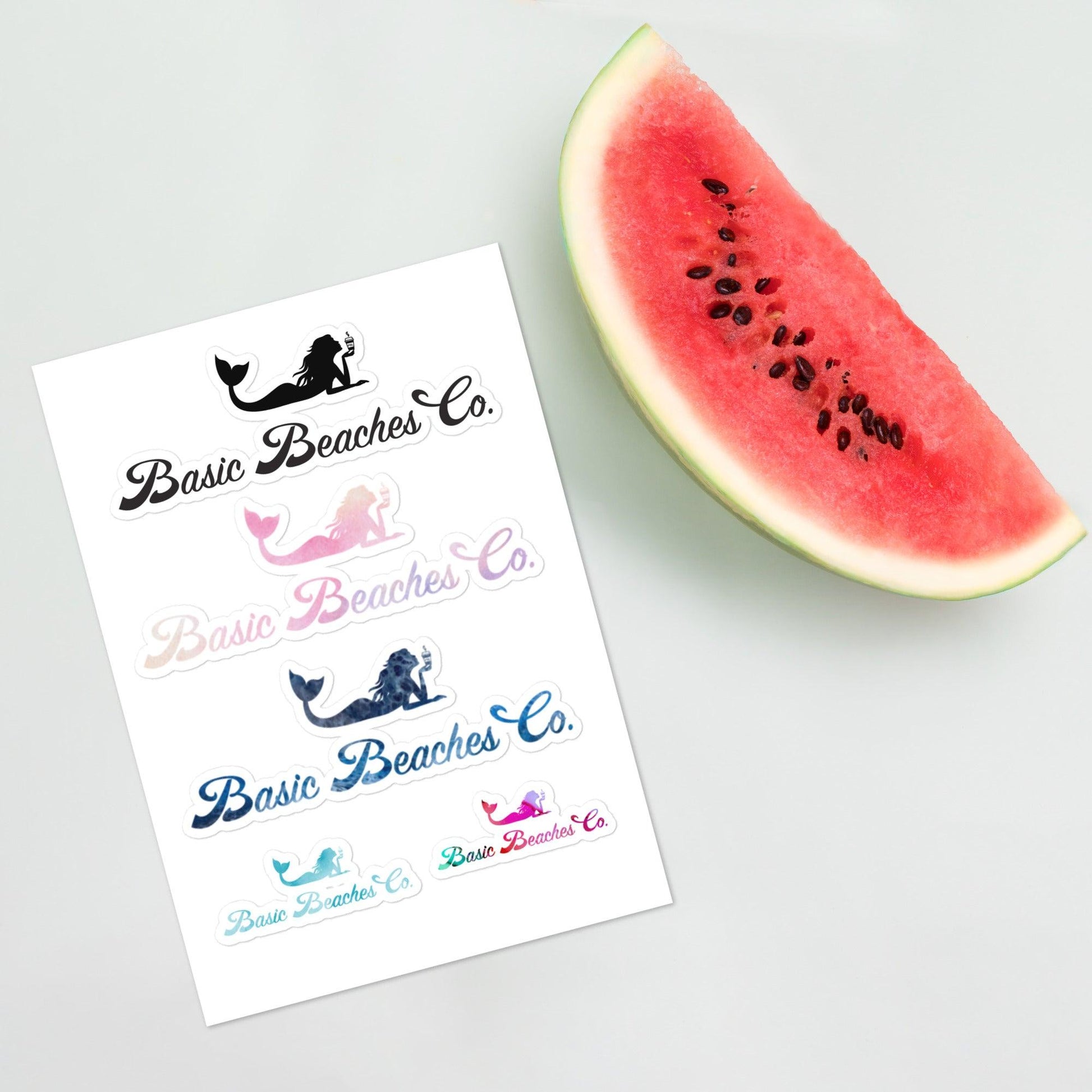 Basic Beaches Collective Basic Beaches sticker sheet Basic Beaches sticker sheet