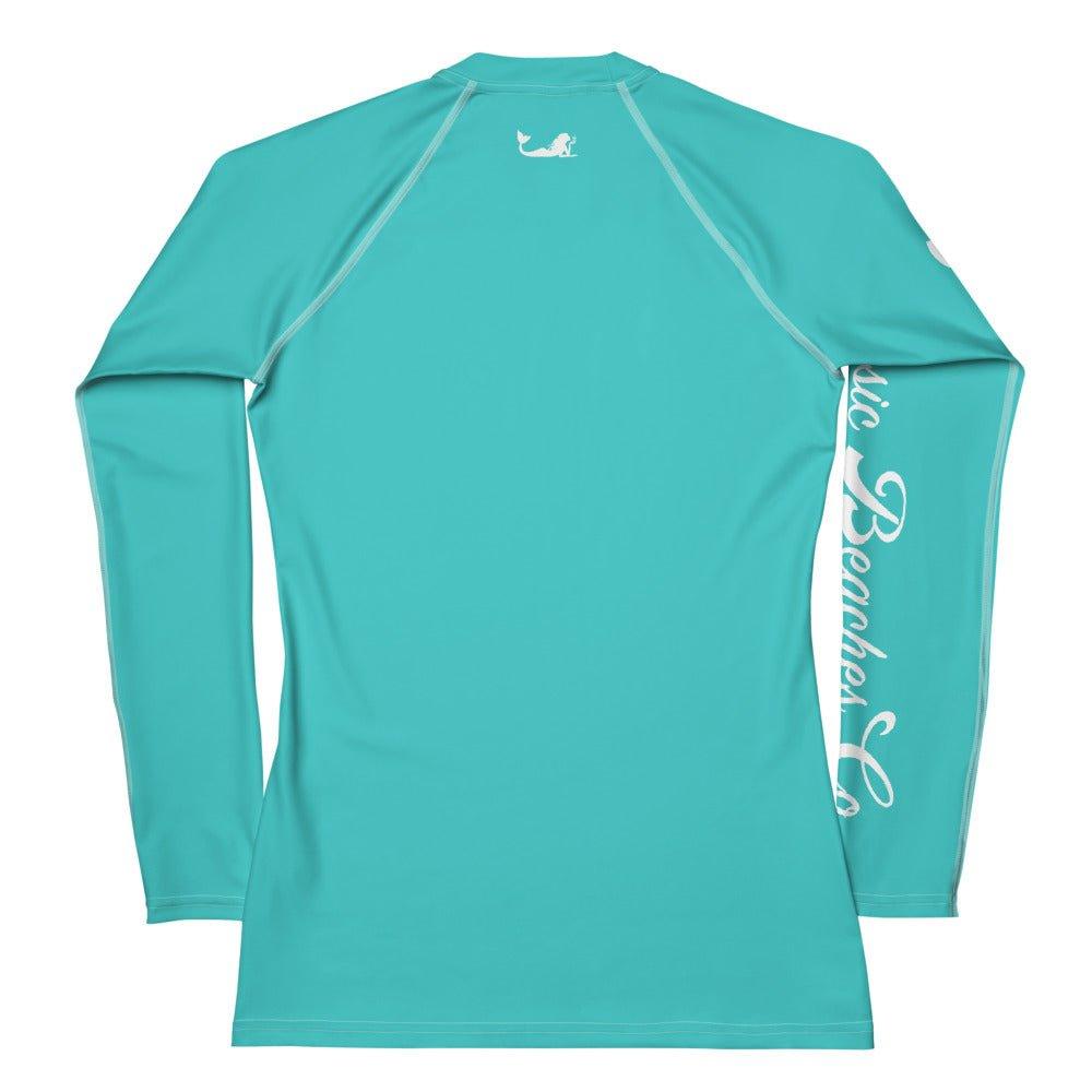 Basic Beaches Collective Basic Rash Guard Teal Basic Rash Guard Teal