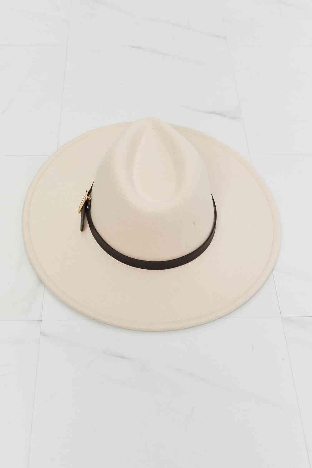 Basic Beaches Collective Beige / One Size Fame Ride Along Fedora Hat Fame Ride Along Fedora Hat