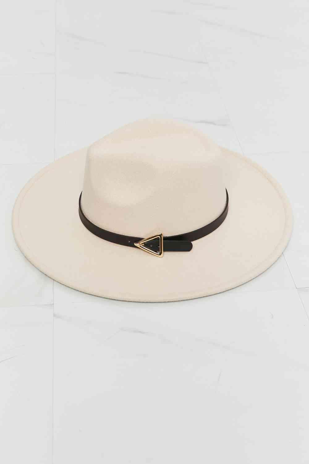 Basic Beaches Collective Beige / One Size Fame Ride Along Fedora Hat Fame Ride Along Fedora Hat