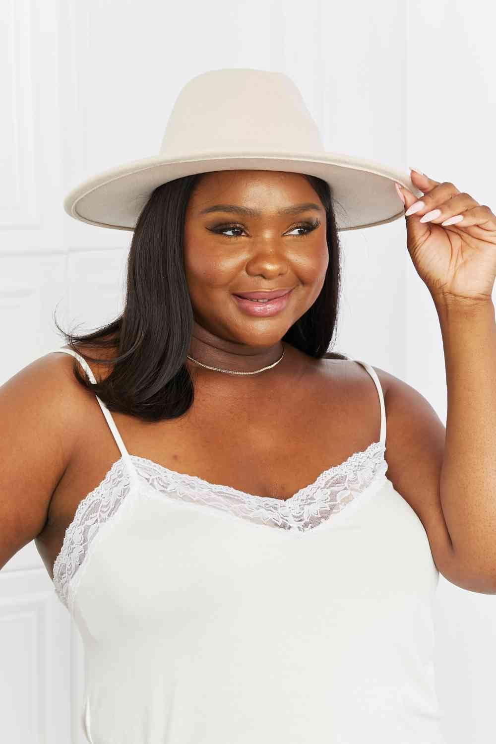 Basic Beaches Collective Beige / One Size Fame Ride Along Fedora Hat Fame Ride Along Fedora Hat