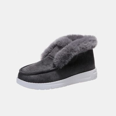Basic Beaches Collective Charcoal / 36(US5) Furry Suede Snow Boots Furry Suede Snow Boots