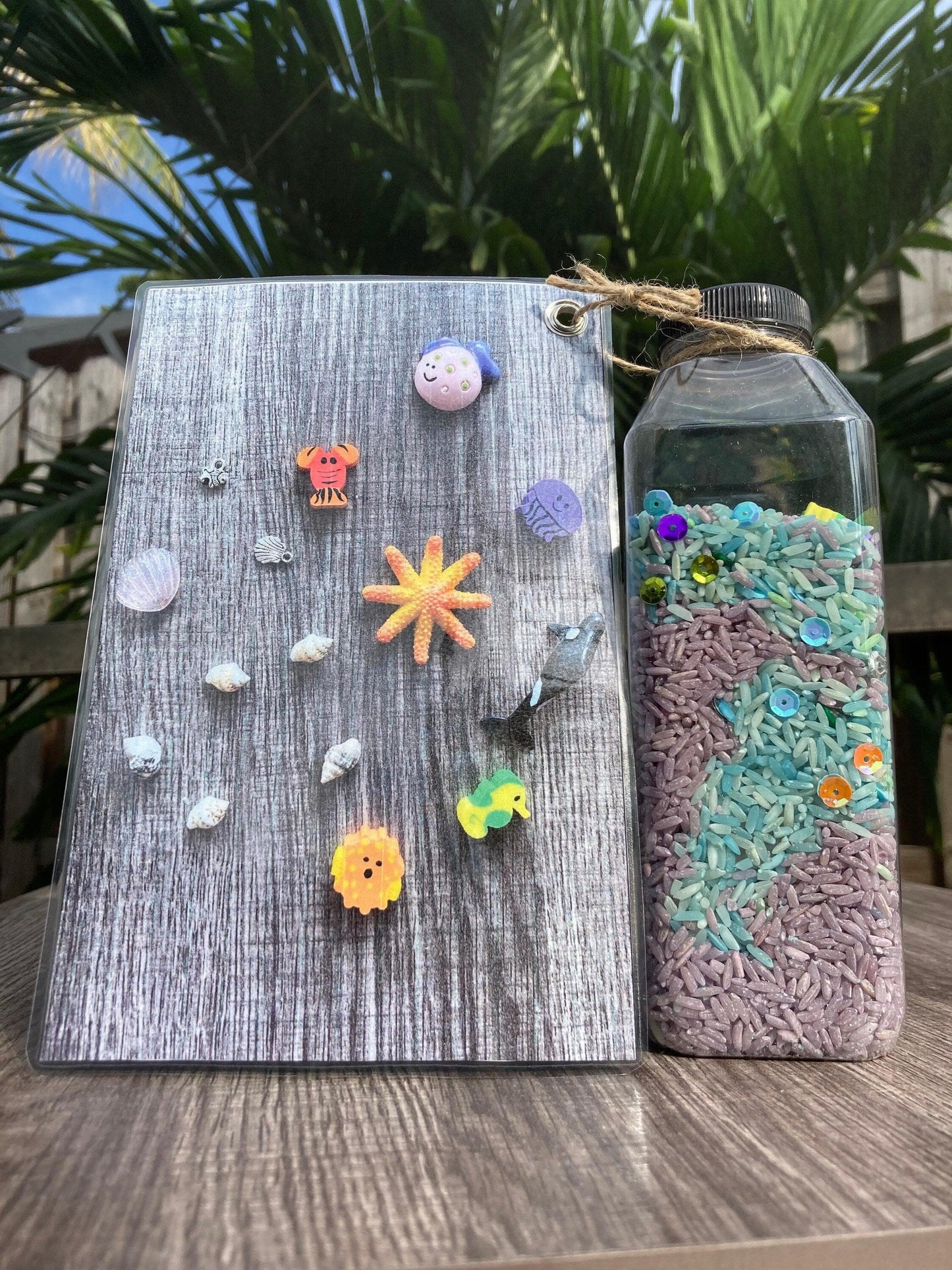 Basic Beaches Collective Sensory I Spy Bottle - Calm Game Sensory I Spy Bottle - Calm Game