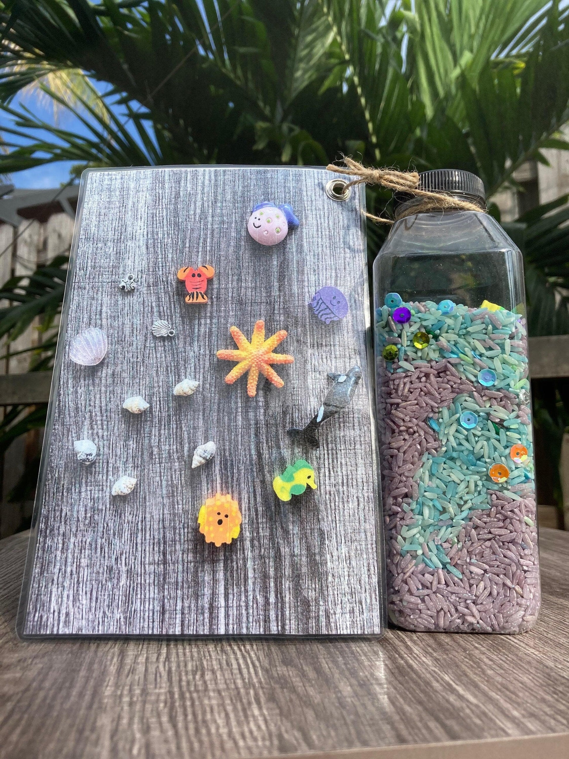 Basic Beaches Collective Sensory I Spy Bottle - Calm Game Sensory I Spy Bottle - Calm Game