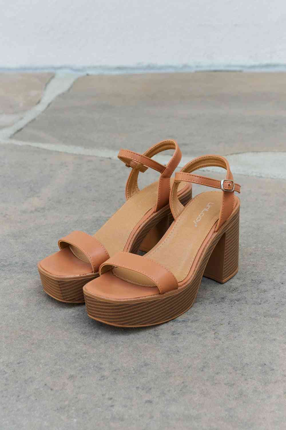 Basic Beaches Collective Weeboo Feel It Platform Heel Sandals Weeboo Feel It Platform Heel Sandals