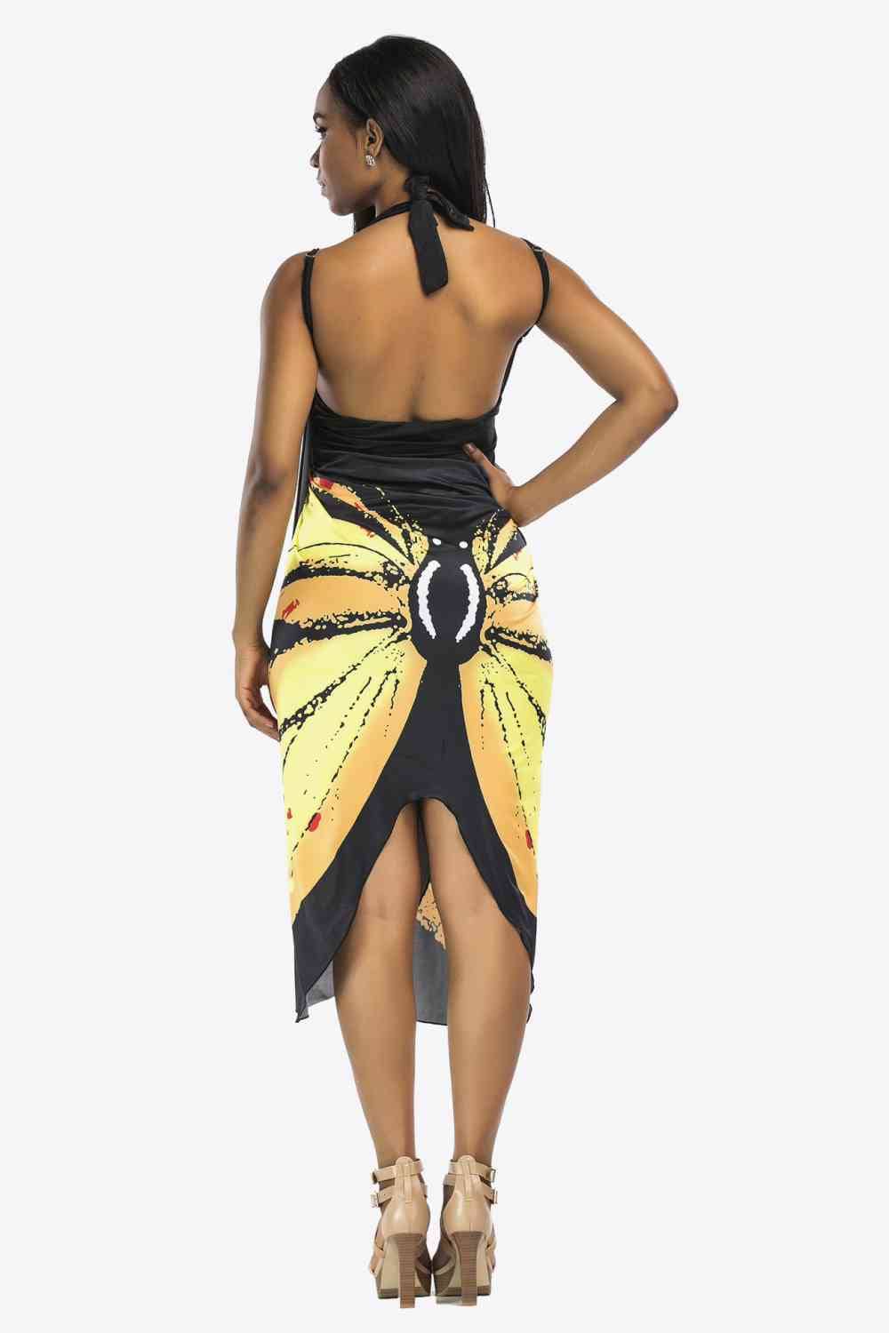 Trendsi Butterfly Spaghetti Strap Cover Up Butterfly Spaghetti Strap Cover Up