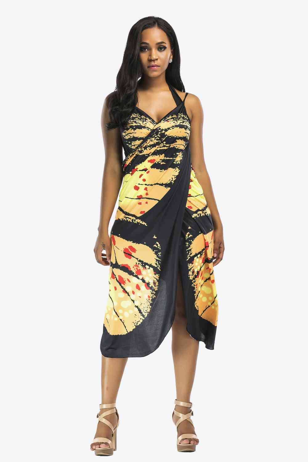Trendsi Butterfly Spaghetti Strap Cover Up Butterfly Spaghetti Strap Cover Up