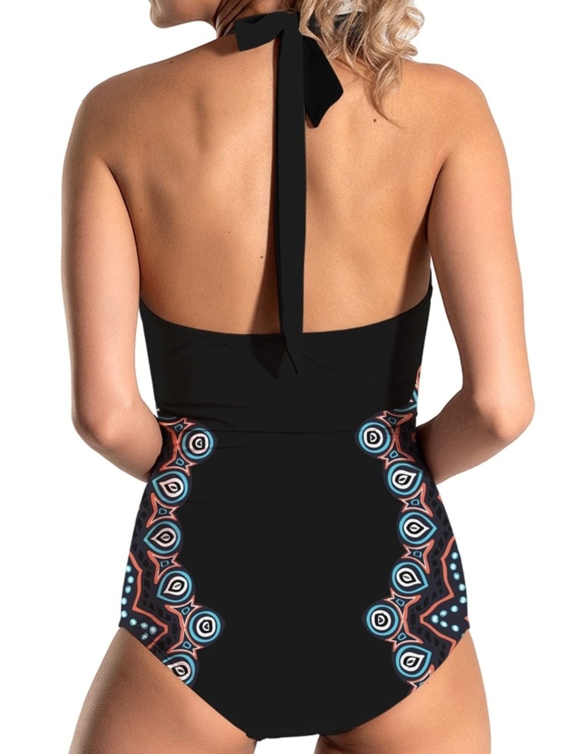 Trendsi Cutout Printed Halter Neck One-Piece Swimwear Cutout Printed Halter Neck One-Piece Swimwear