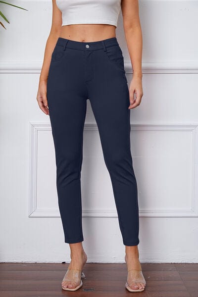Trendsi Navy / S StretchyStitch Pants by Basic Bae StretchyStitch Pants by Basic Bae