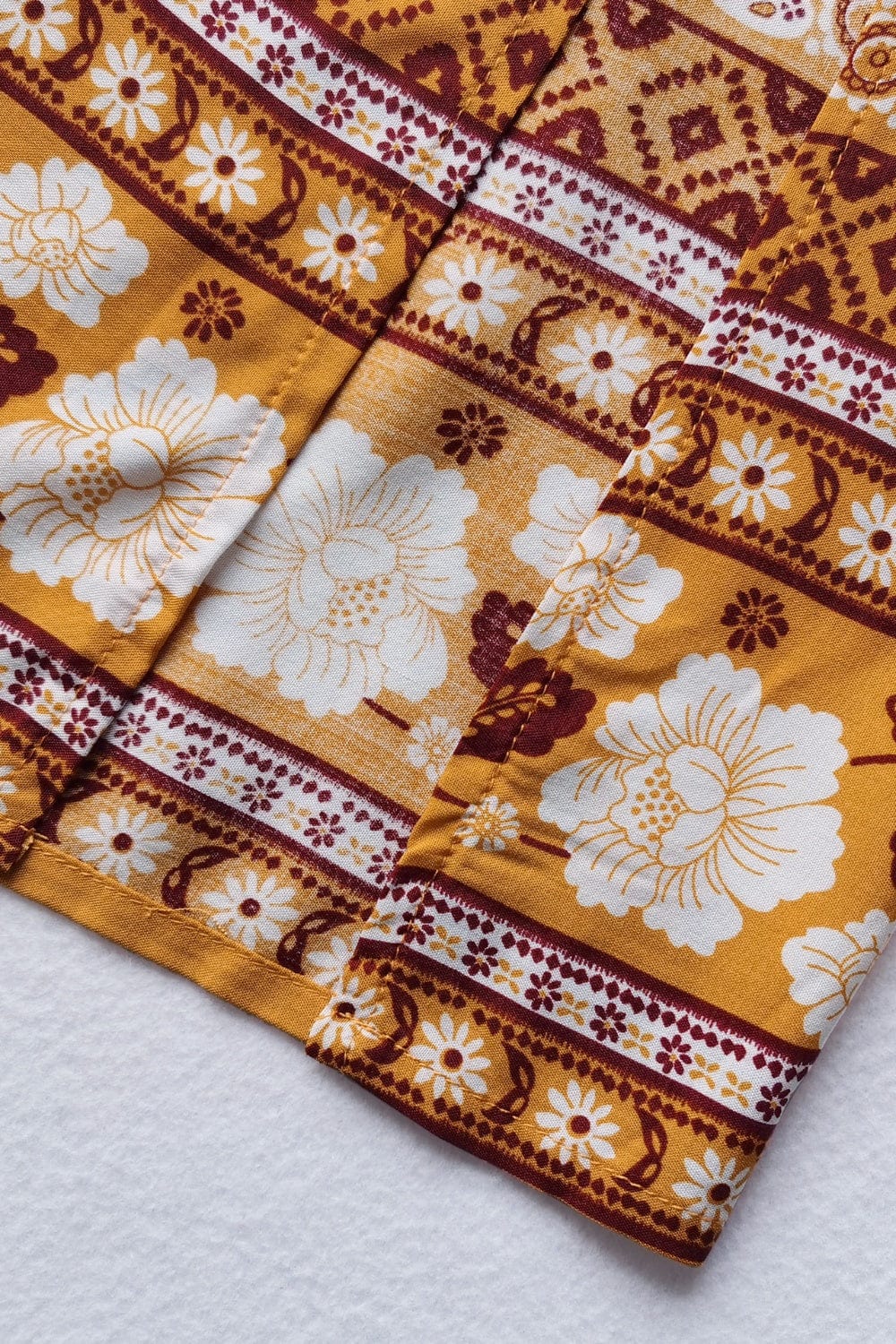 Trendsi Printed Half Sleeve Top and Slit Skirt Set Printed Half Sleeve Top and Slit Skirt Set