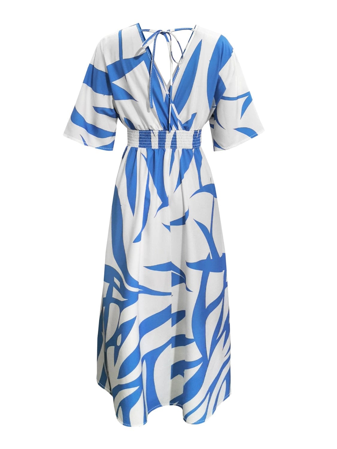 Trendsi Slit Printed Surplice Maxi Dress Slit Printed Surplice Maxi Dress